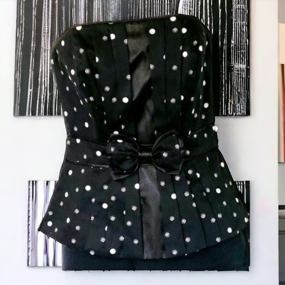 White house black market strapless corset blouse size 0 - Picture 2 of 8